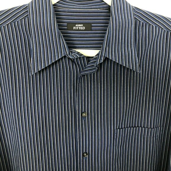 ALFANI Striped Dress Shirt - Picture 2 of 6
